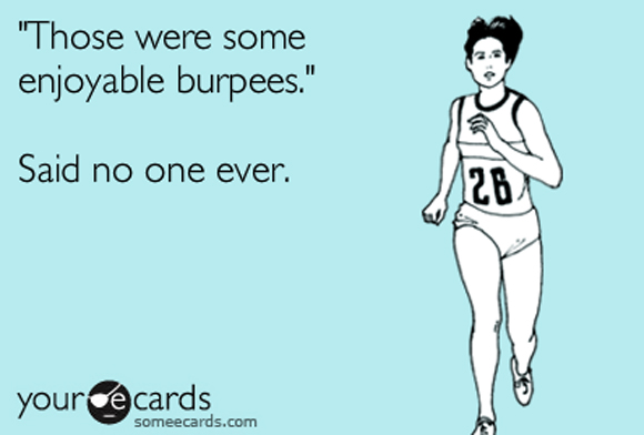 burpees, sarcasm and fitness
