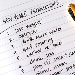 New Year's Resolution List