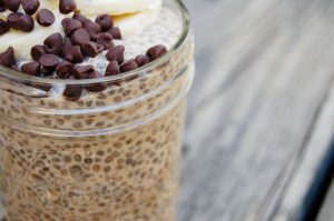 Chia pudding, chia seeds, healthy, snack, nutrition